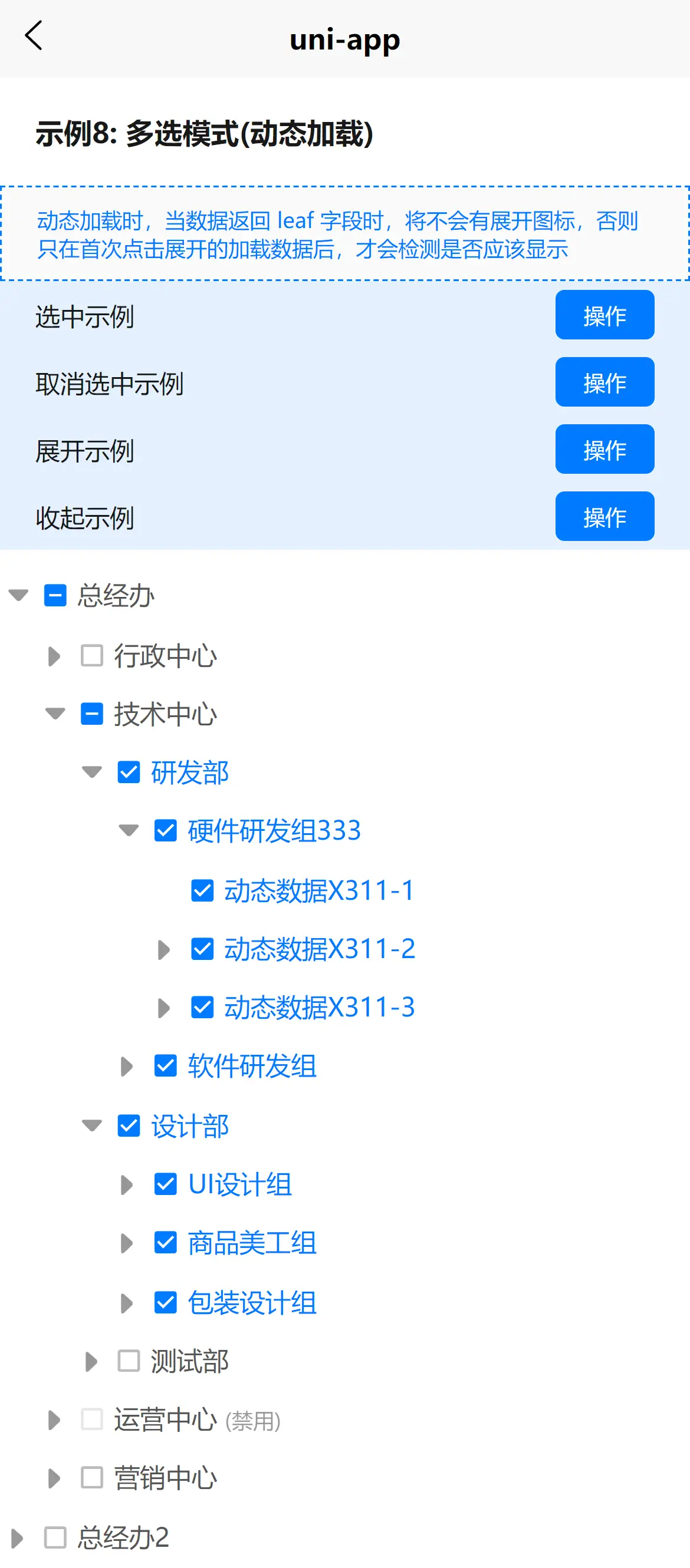 Dode Da Tree da-tree 树组件(支持单选、多选、无限级、主题色,Vue2版) - DCloud 插件市场